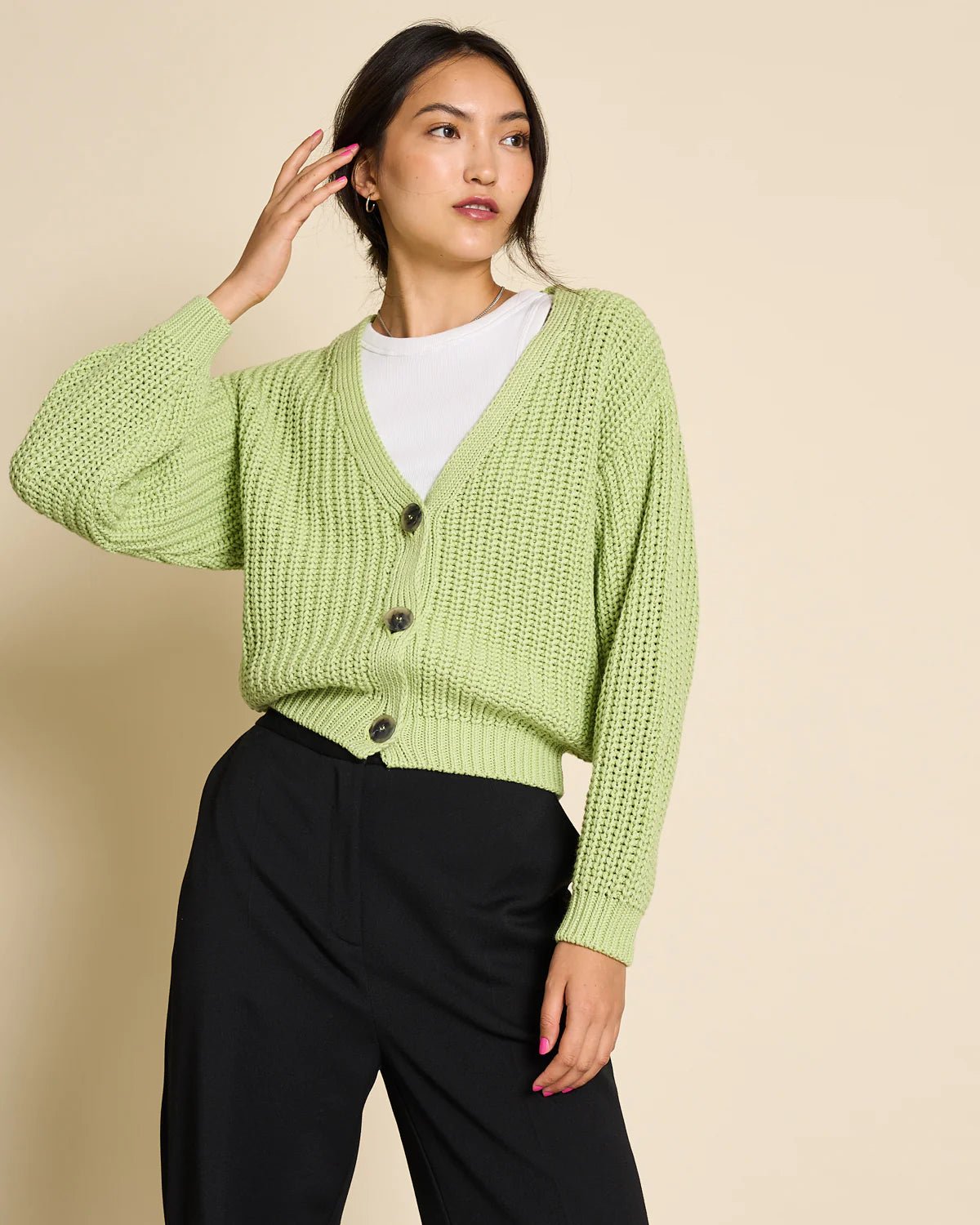 Cardigan Lena Matcha GOTS - JAN'N JUNE - MALA - The Concept Store