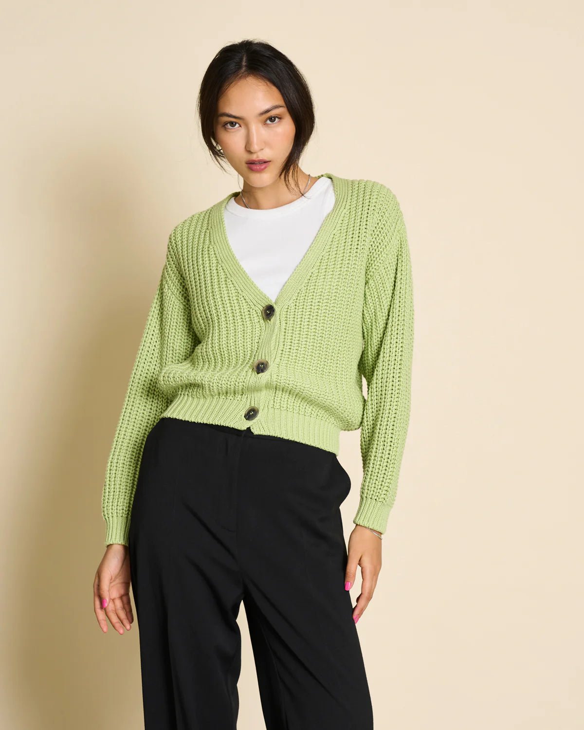 Cardigan Lena Matcha GOTS - JAN'N JUNE - MALA - The Concept Store
