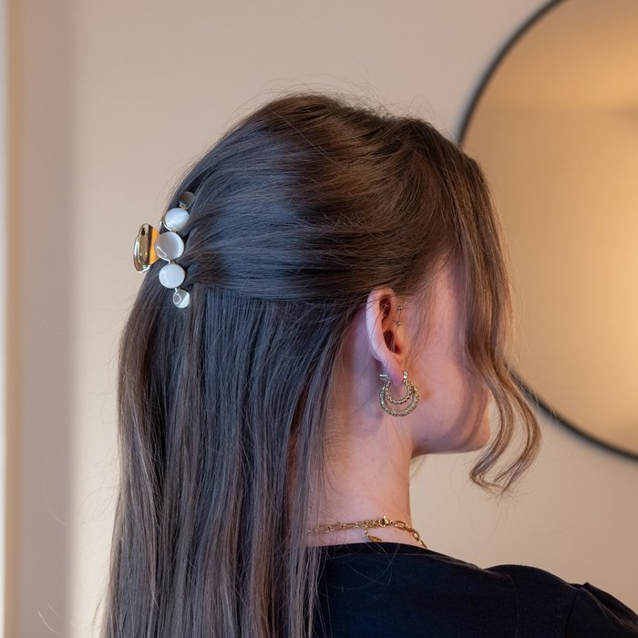 Haarklammer mit Perlen (klein) - Clippy! - MALA - The Concept Store