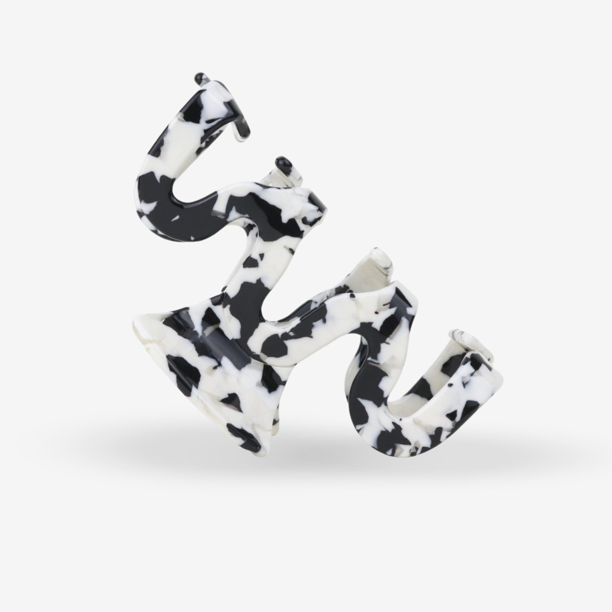 Hair Clip - Grand Wave Black Marble - Sasstie - MALA - The Concept Store