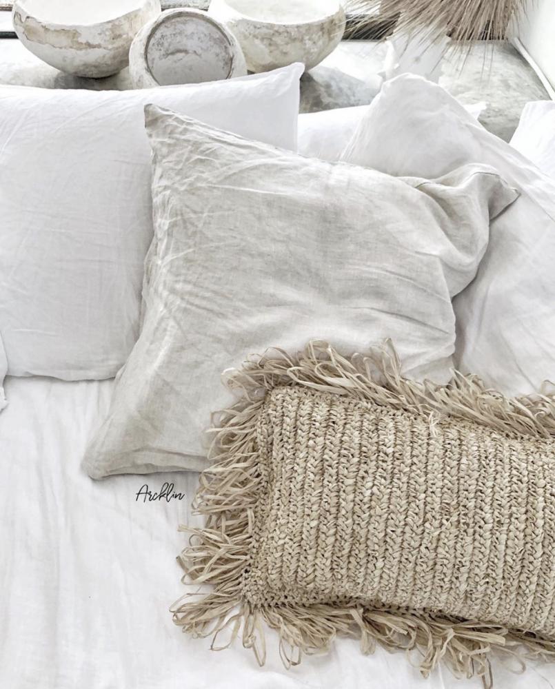 Kissen RAFFIA Rechteck - Bazar Bizar - MALA - The Concept Store