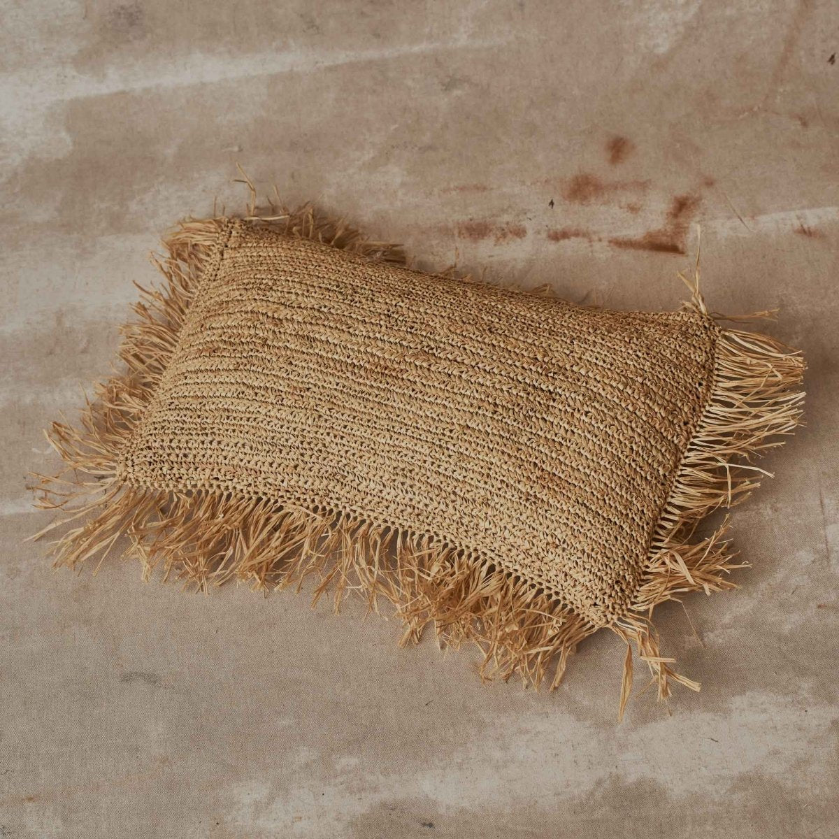 Kissen RAFFIA Rechteck - Bazar Bizar - MALA - The Concept Store
