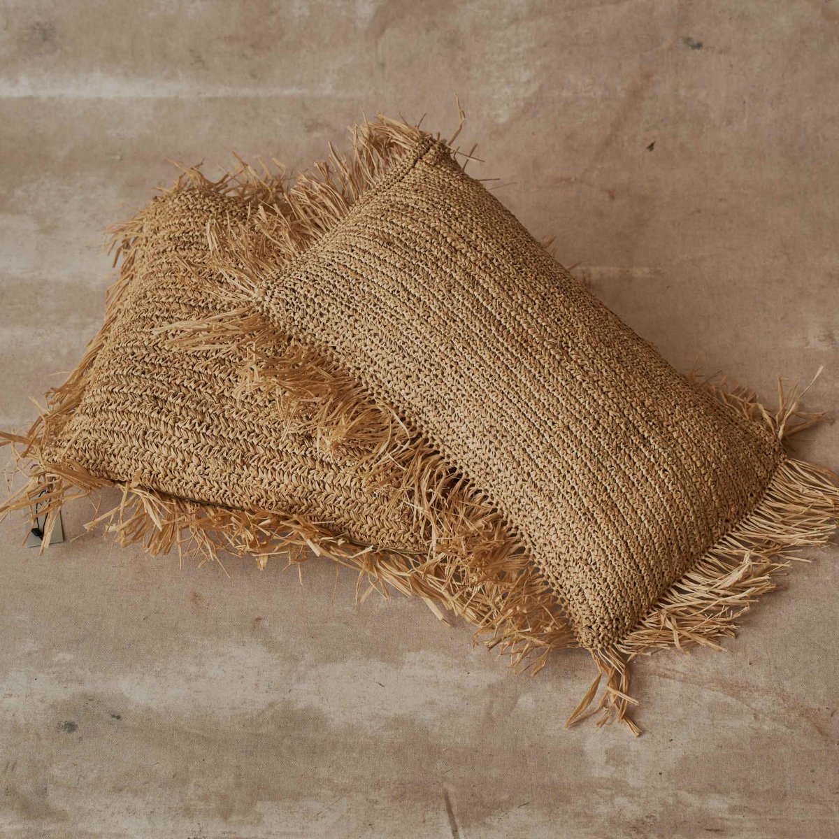Kissen RAFFIA Rechteck - Bazar Bizar - MALA - The Concept Store