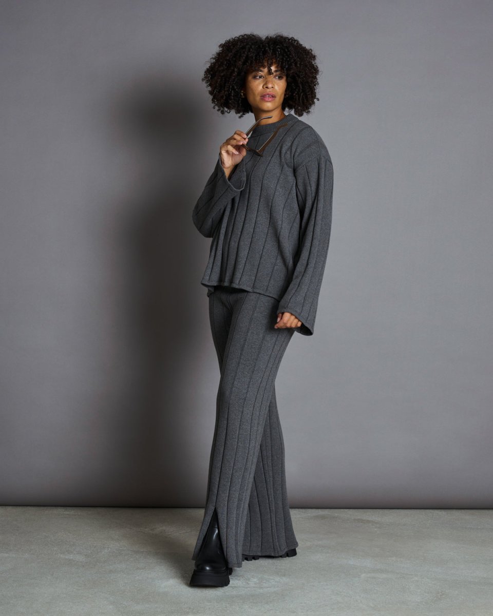 Knit Pants Suzy Dark Grey - JAN'N JUNE - MALA - The Concept Store