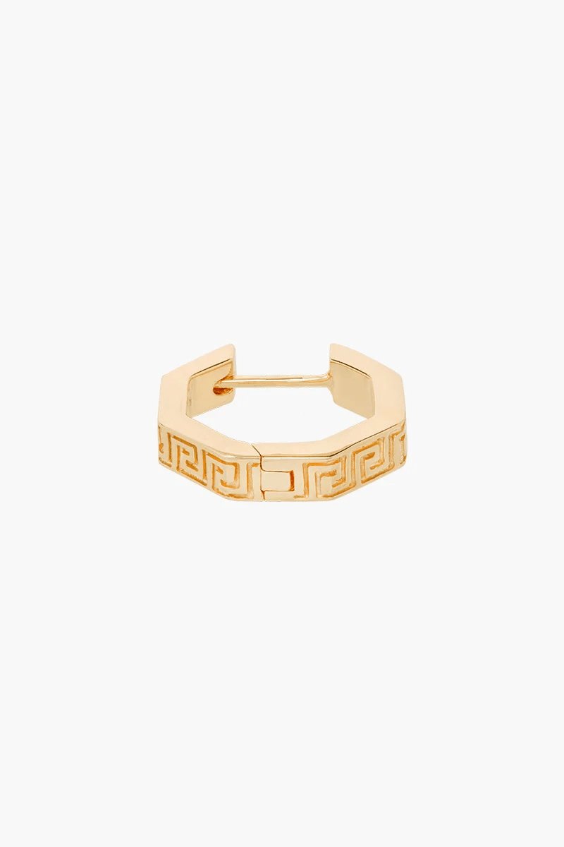 Meander Hexagon Ohrring Gold - Wildthings Collectables - MALA - The Concept Store