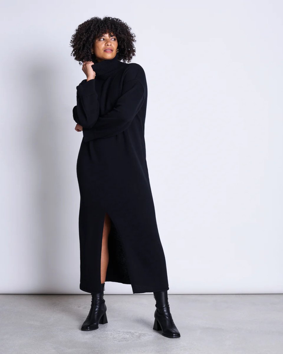 Midi Dress Inari Black GOTS - JAN'N JUNE - MALA - The Concept Store