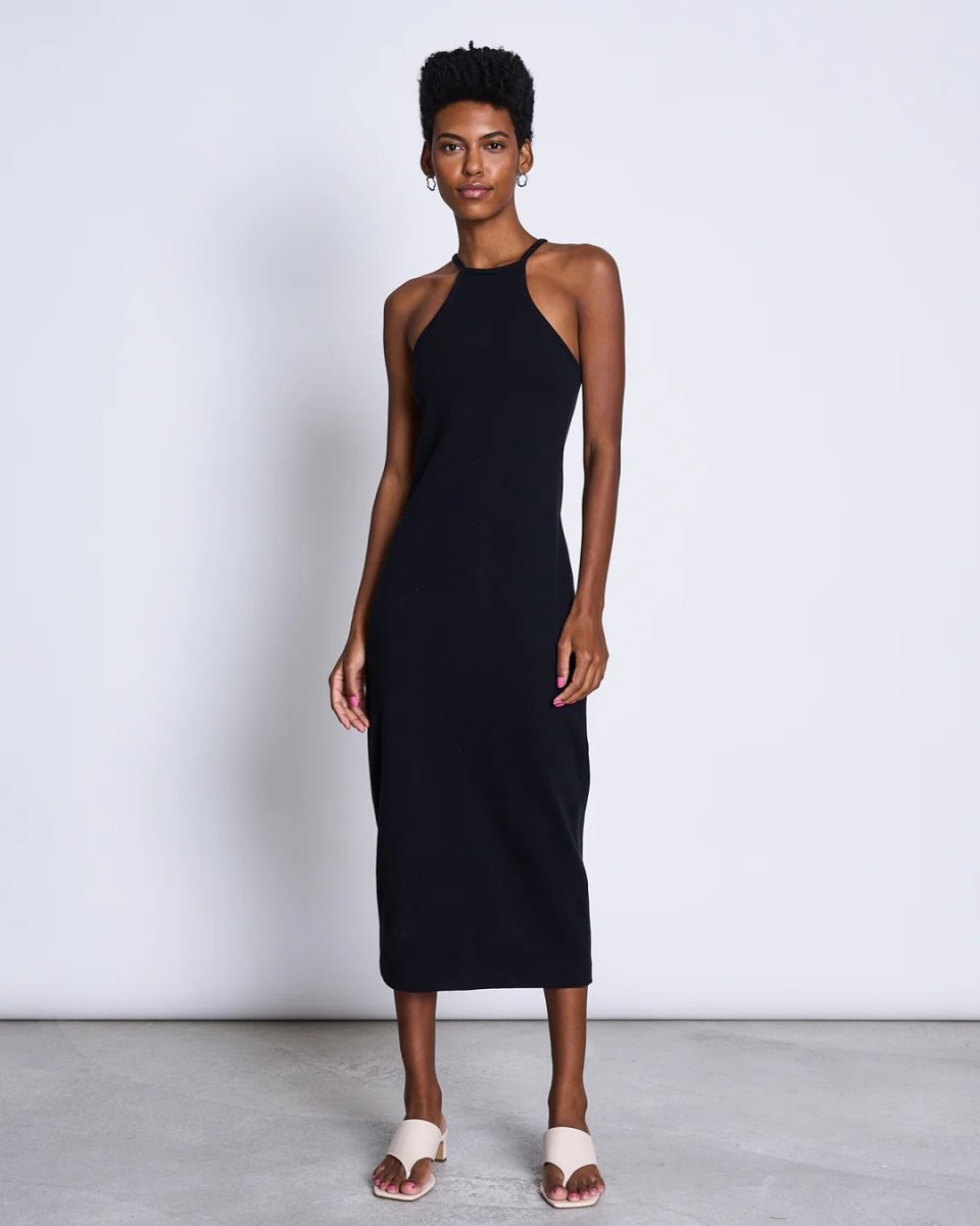 Midi Kleid Elita Schwarz - JAN'N JUNE - MALA - The Concept Store