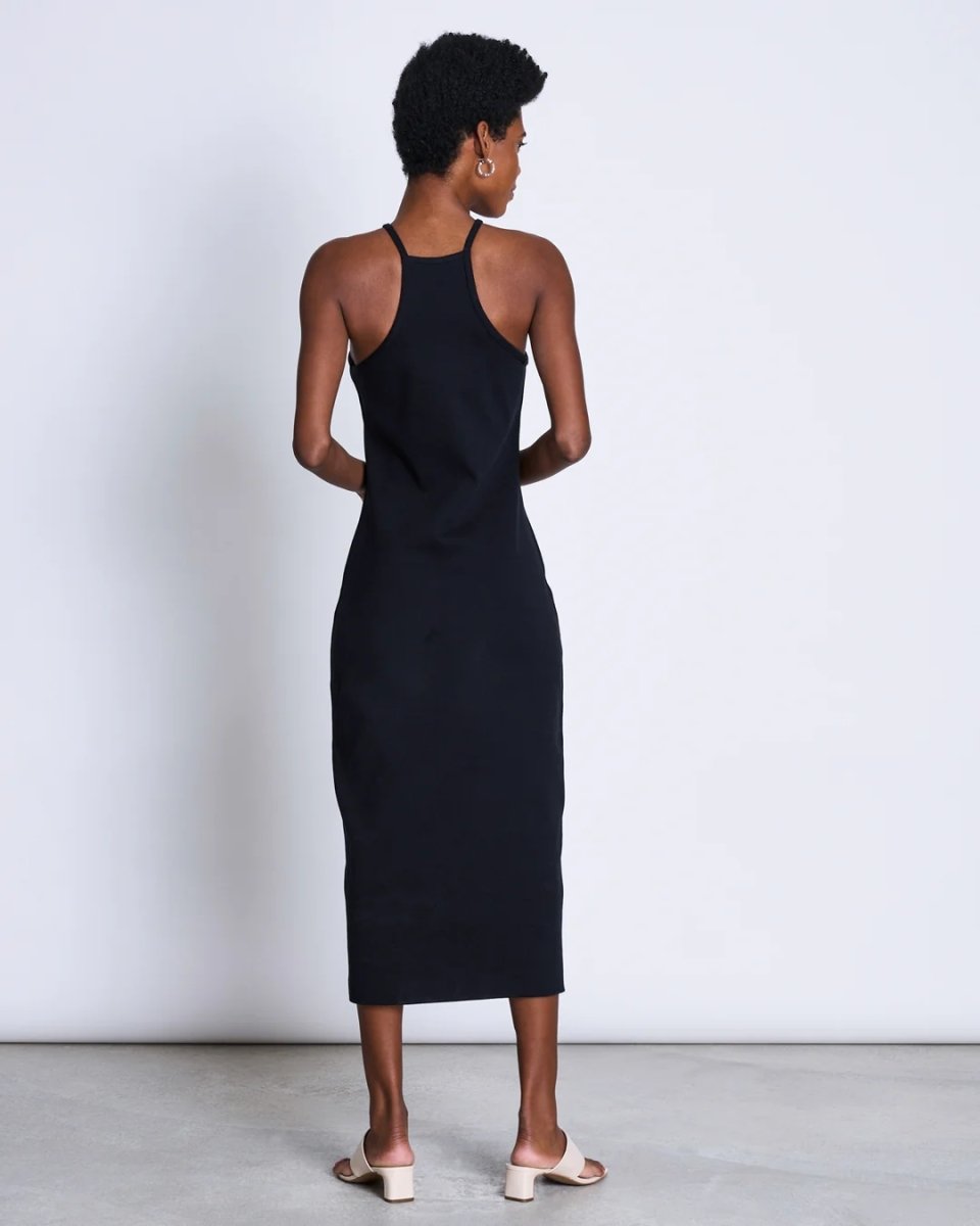 Midi Kleid Elita Schwarz - JAN'N JUNE - MALA - The Concept Store