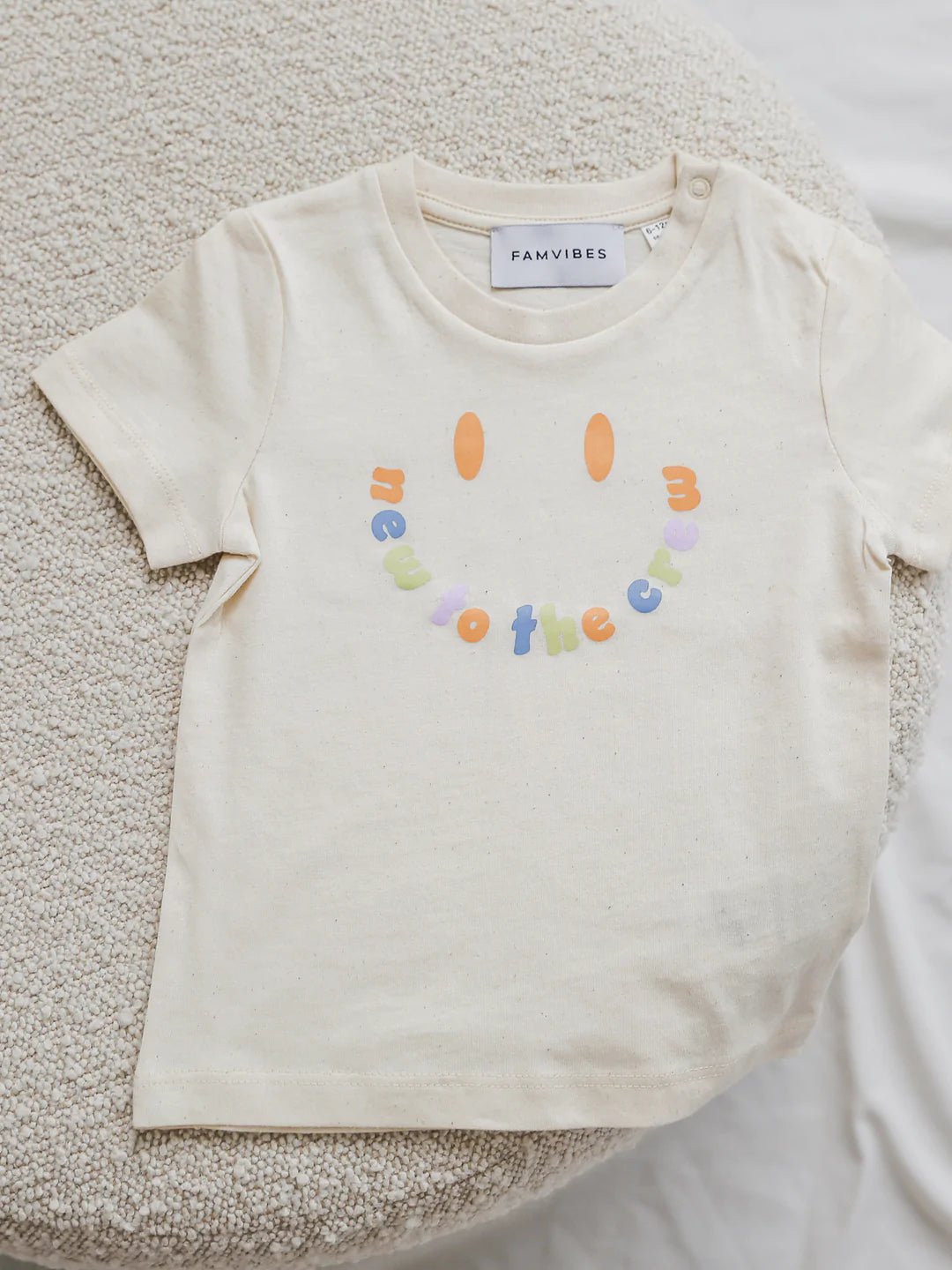 Smiley Meilensteinshirt - "New to the Crew" - famvibes - MALA - The Concept Store