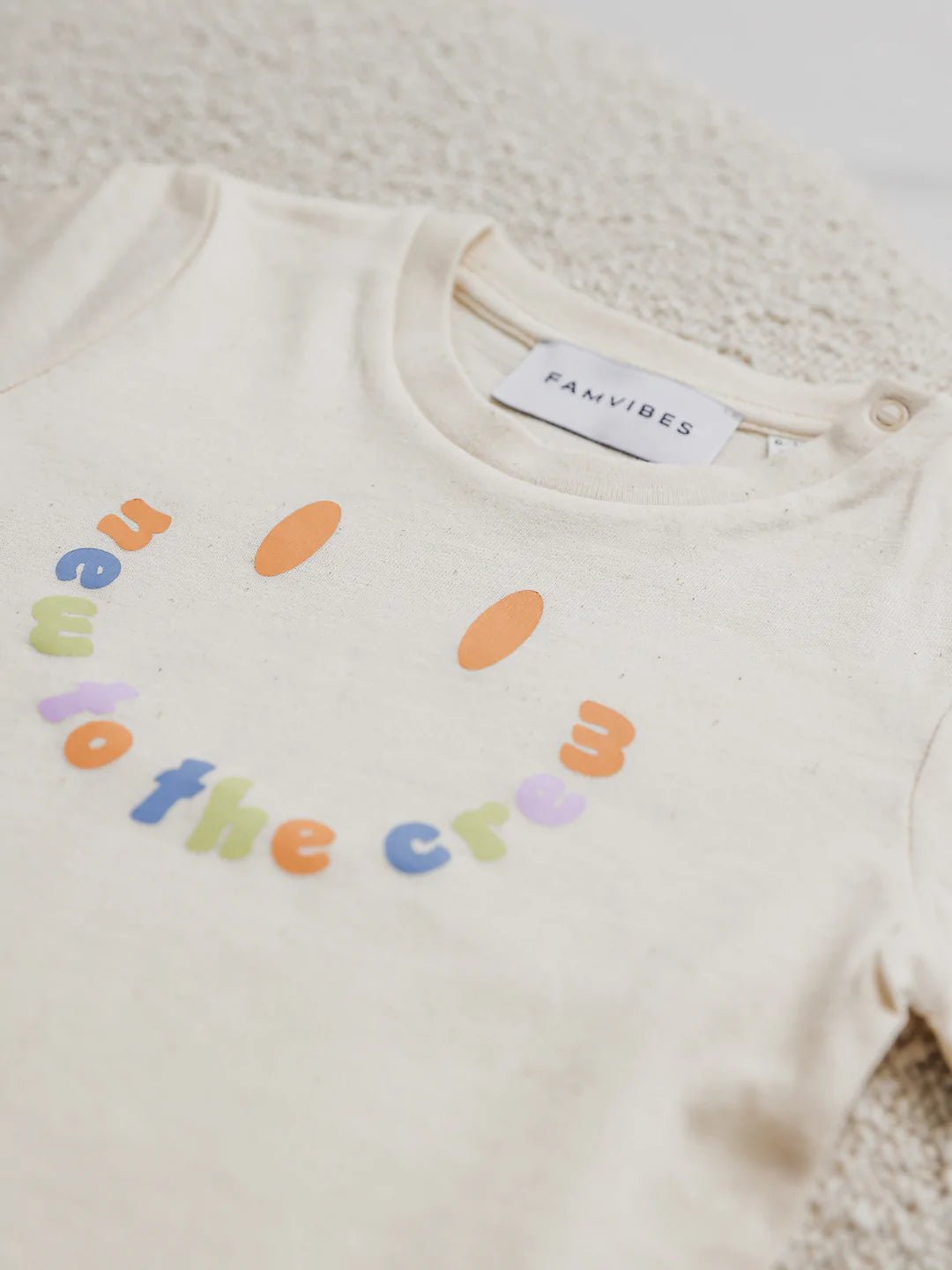 Smiley Meilensteinshirt - "New to the Crew" - famvibes - MALA - The Concept Store