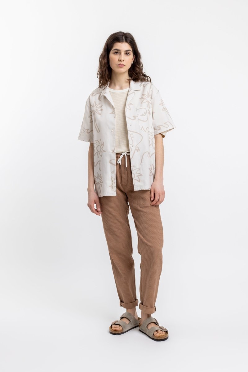 Unisex Beachside Bowling Shirt white - Rotholz - MALA - The Concept Store