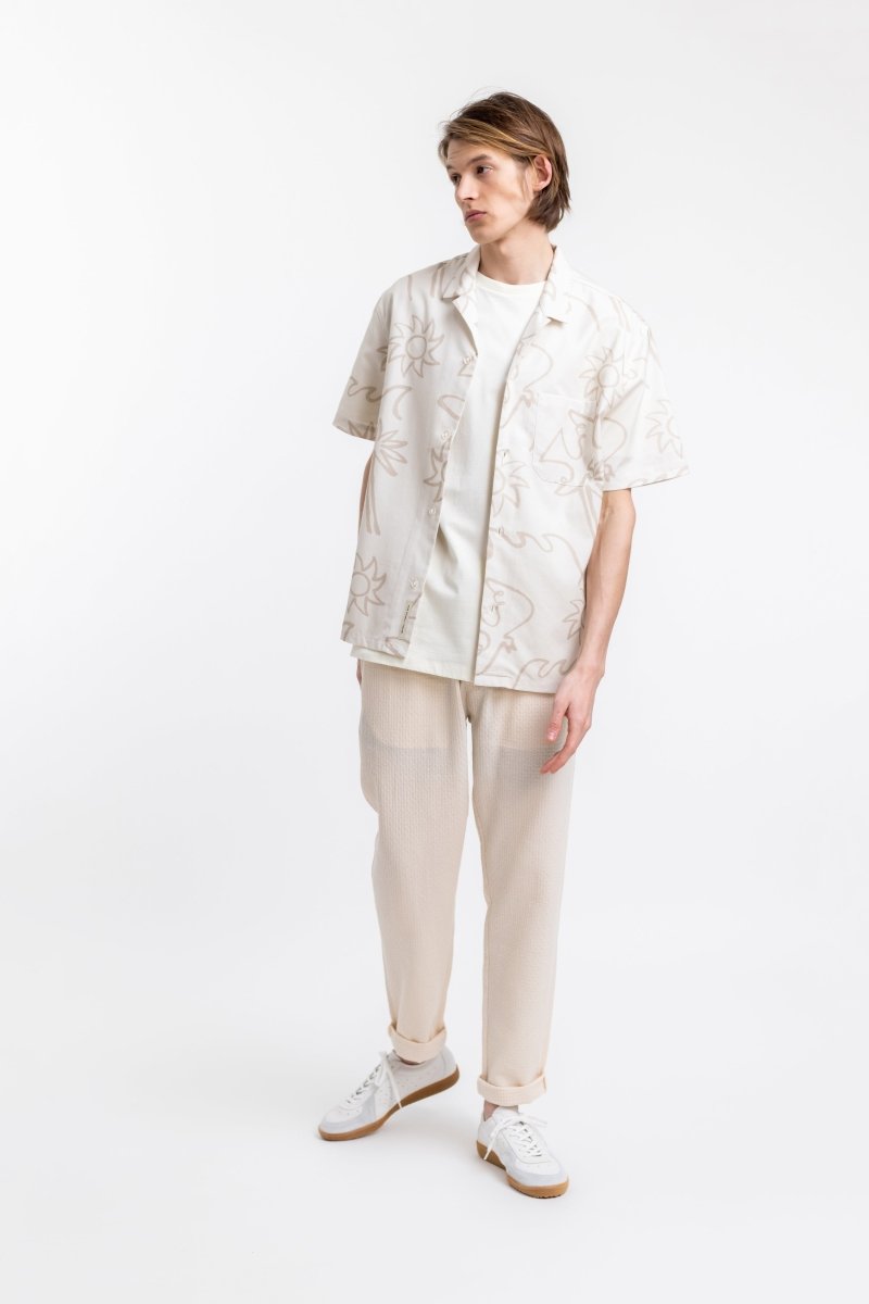 Unisex Beachside Bowling Shirt white - Rotholz - MALA - The Concept Store