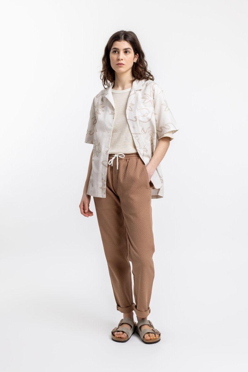 Unisex Beachside Bowling Shirt white - Rotholz - MALA - The Concept Store