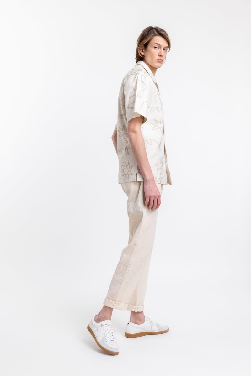 Unisex Beachside Bowling Shirt white - Rotholz - MALA - The Concept Store