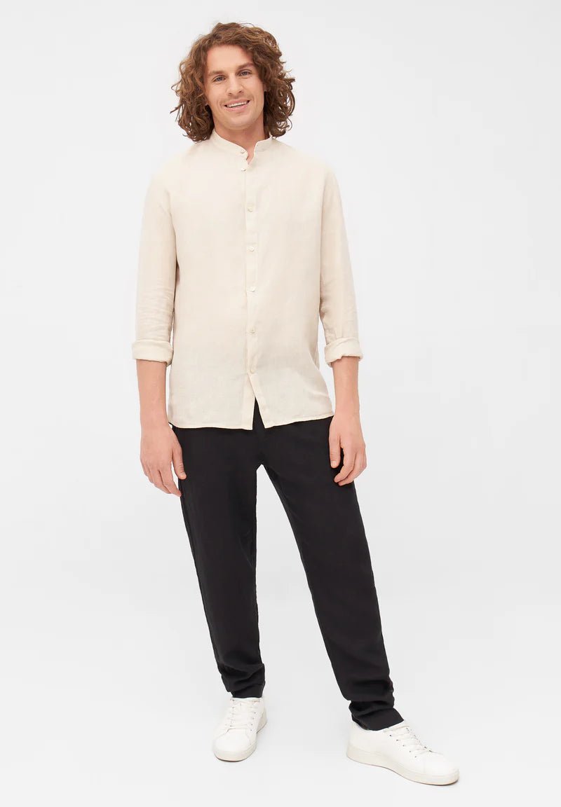 Wes Buttoned Shirt in Beige - Givn Berlin - MALA - The Concept Store