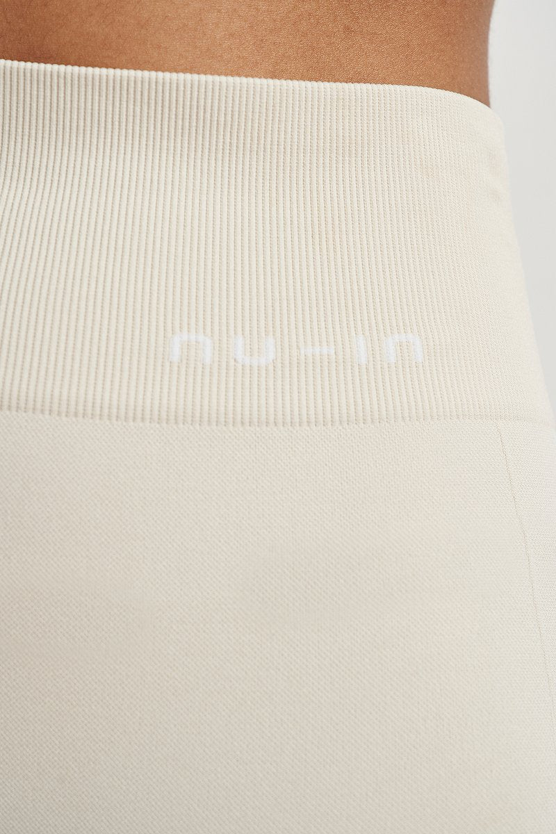Beige High Waist Sport Shorts - Nu-In - MALA - The Concept Store