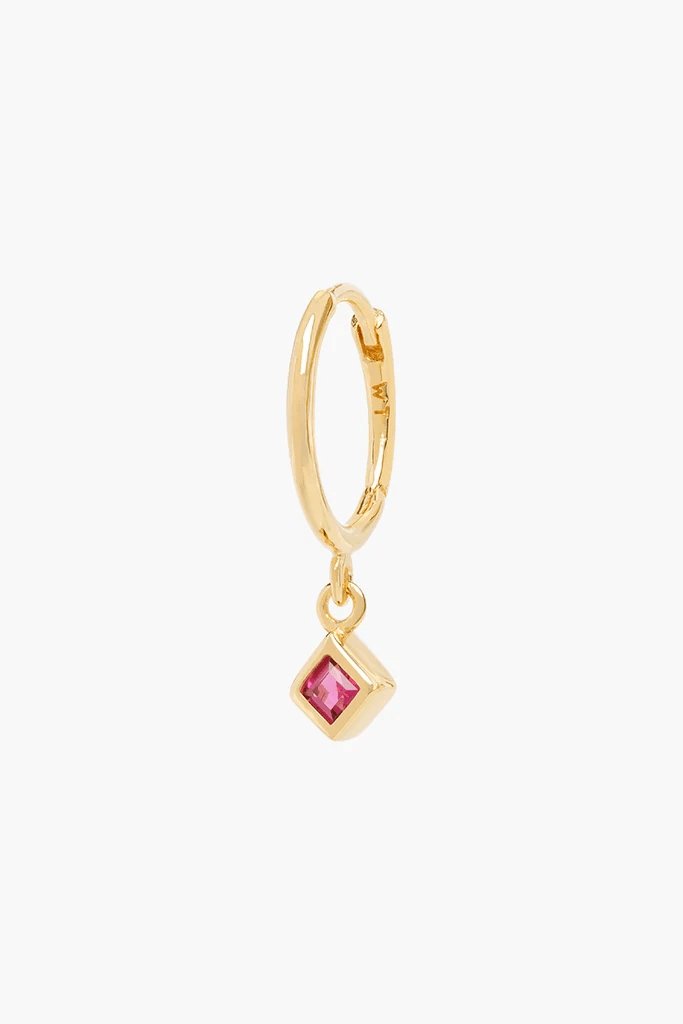 Fuchsia Diamond Ohrring Gold - Wildthings Collectables - MALA - The Concept Store