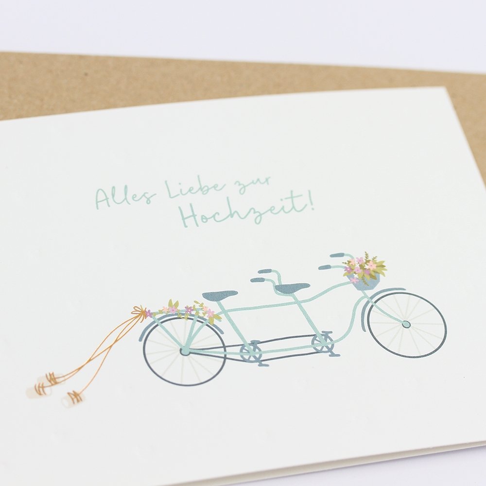 Grußkarte "Alles Liebe Zur Hochzeit" - Botanic Cards - MALA - The Concept Store