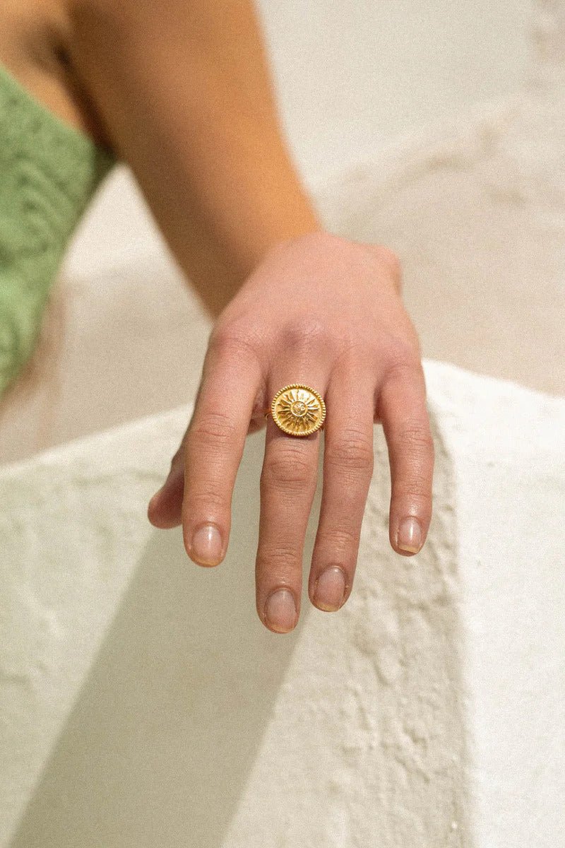 Helios Ring Gold - Wildthings Collectables - MALA - The Concept Store