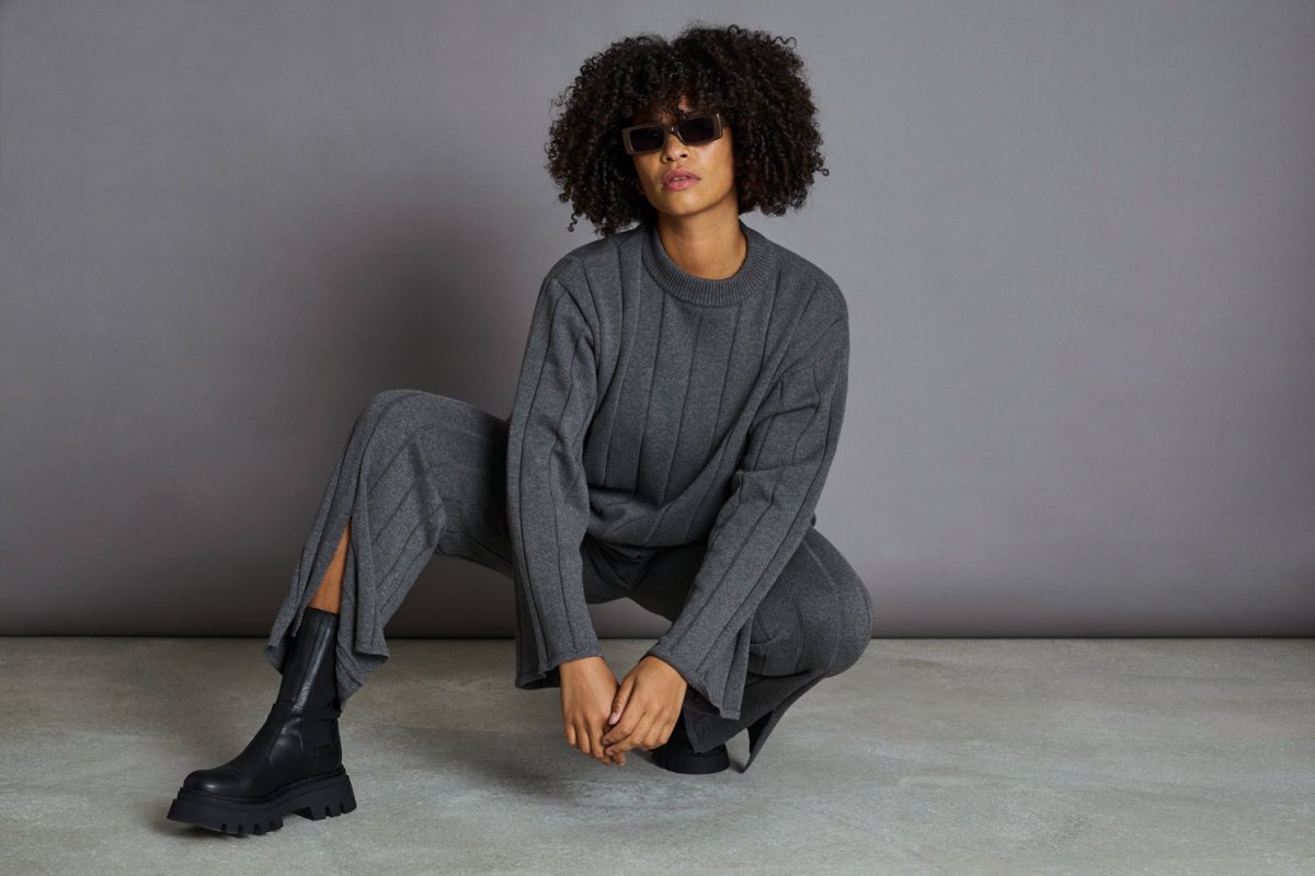 Knit Pants Suzy Dark Grey - JAN'N JUNE - MALA - The Concept Store