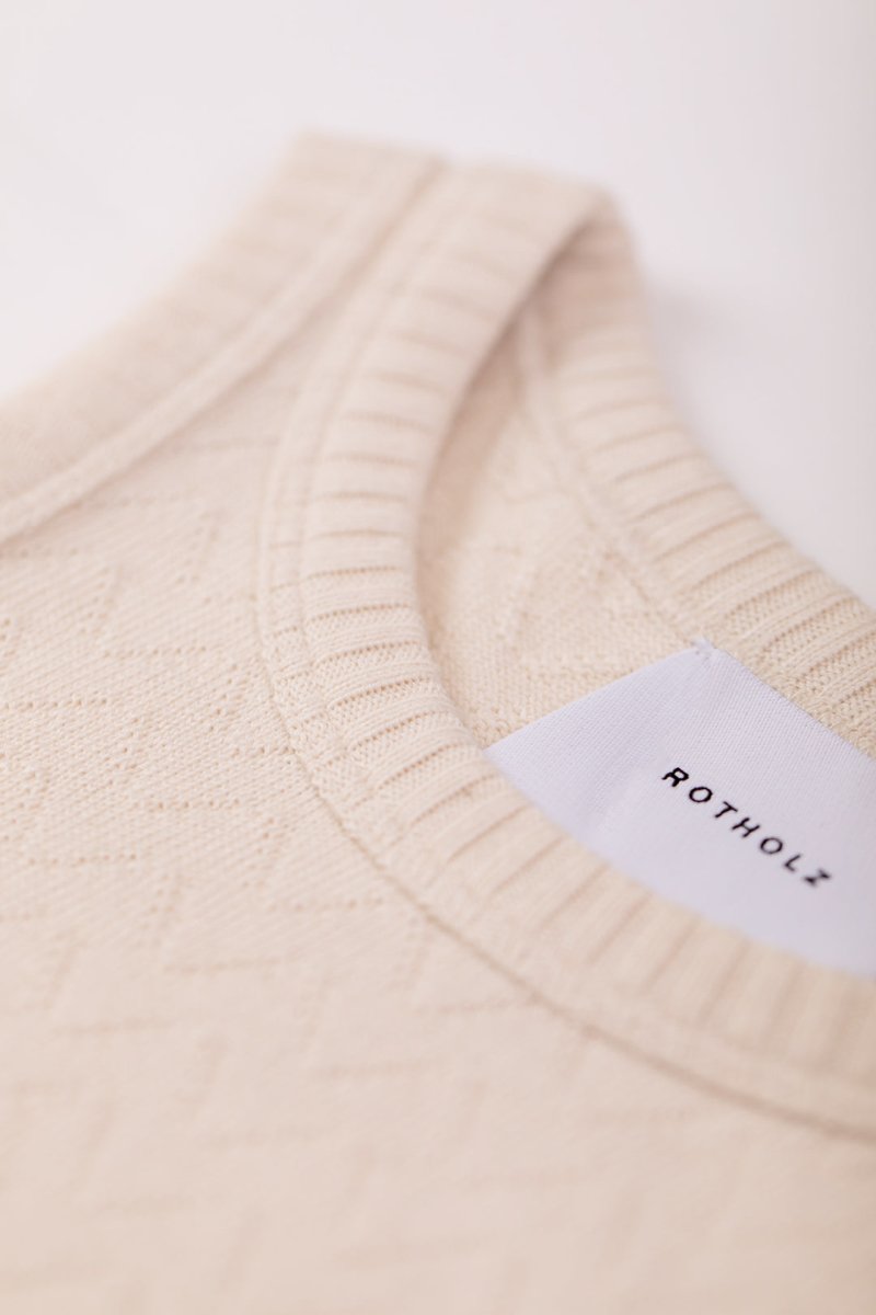 Knit Summer Dress White - Rotholz - MALA - The Concept Store
