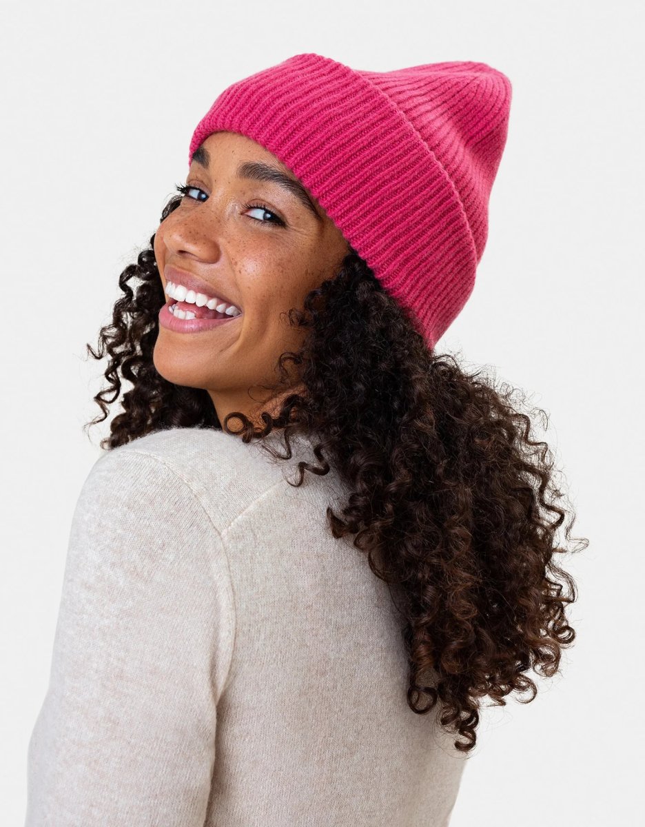 Merino Wool Hat Raspberry Pink - Colorful Standard - MALA - The Concept Store