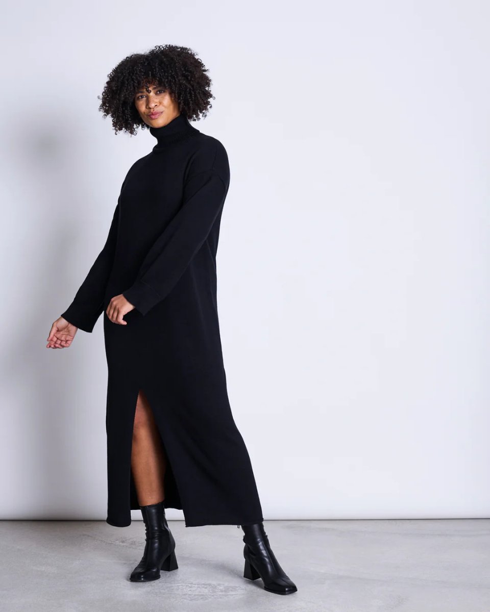 Midi Dress Inari Black GOTS - JAN'N JUNE - MALA - The Concept Store