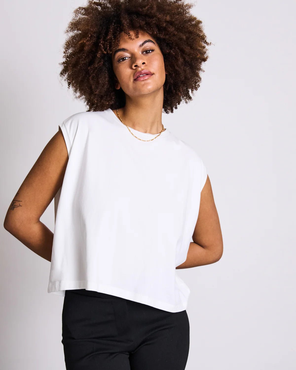Shirt Ovar White Gots - JAN'N JUNE - MALA - The Concept Store