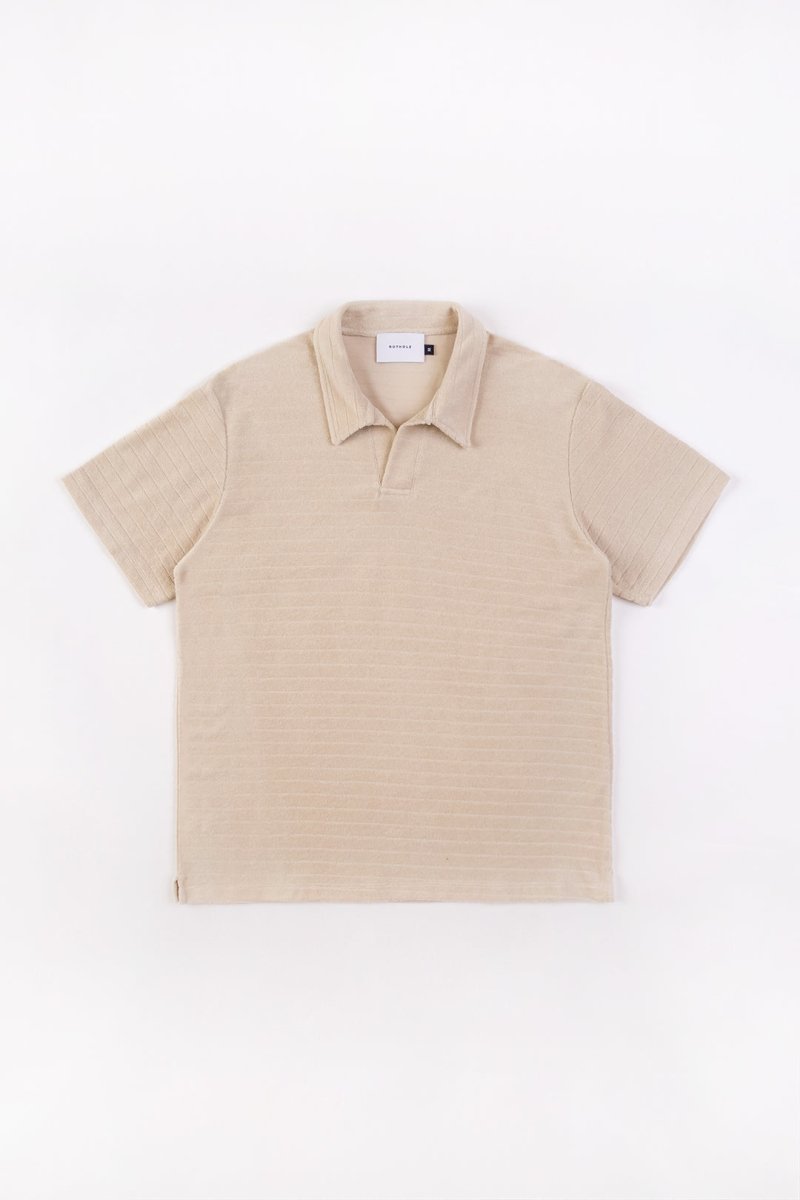 Terry Cotton Polo Summer Sand - Rotholz - MALA - The Concept Store