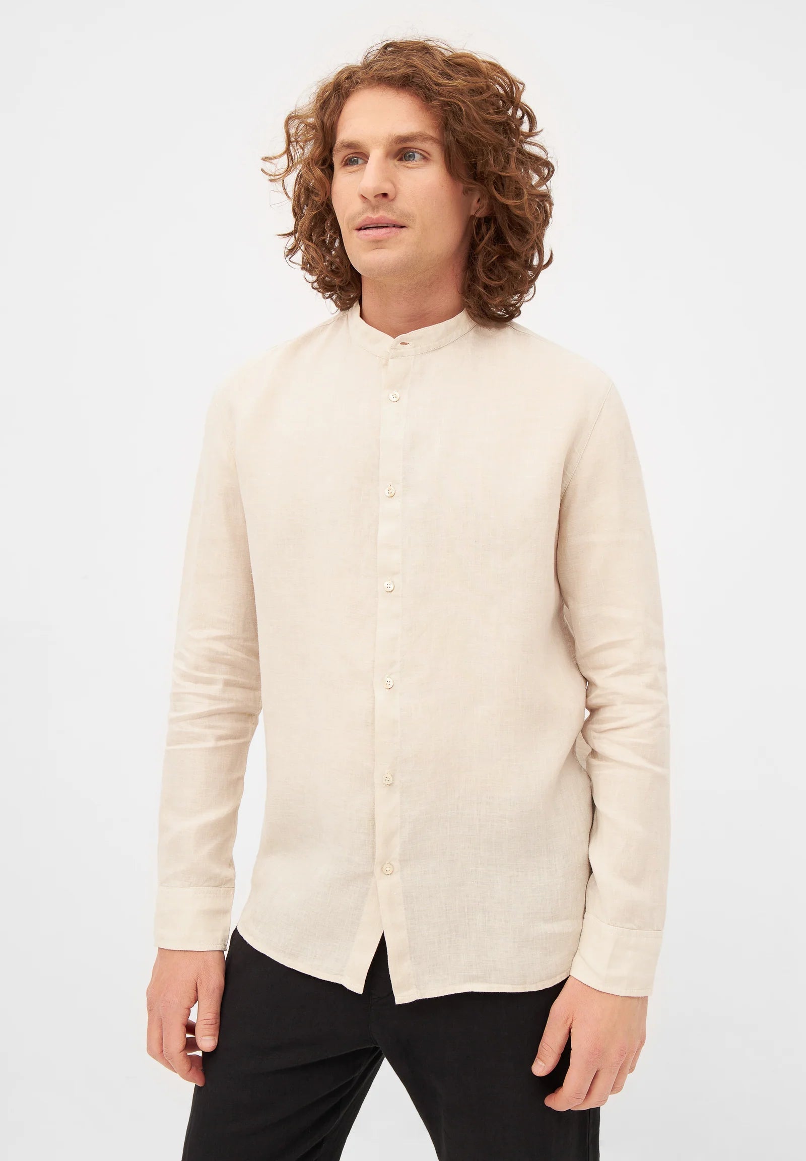 Wes Buttoned Shirt in Beige - Givn Berlin - MALA - The Concept Store