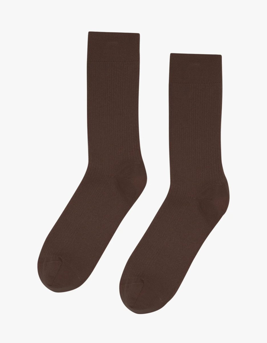 Women Classic Organic Sock Coffee Brown - Colorful Standard - MALA - The Concept Store